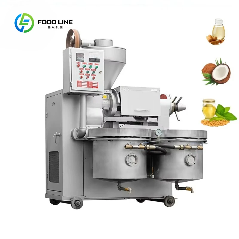 Large Capacity Oil Press With Filter For Mustard Soybean Almond Peanut Palm Kernel Oil
