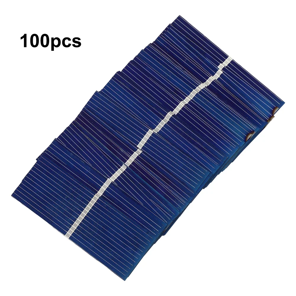 High Efficiency Solar Polycrystalline Silicon Solar Energy Exploration 100 Pcs Solar Cell Set Flexible Solar 0.13W Power