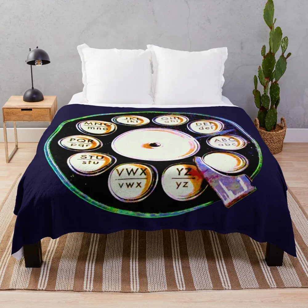 Retro old rotary phone dial Throw Blanket Soft for sofa Blankets