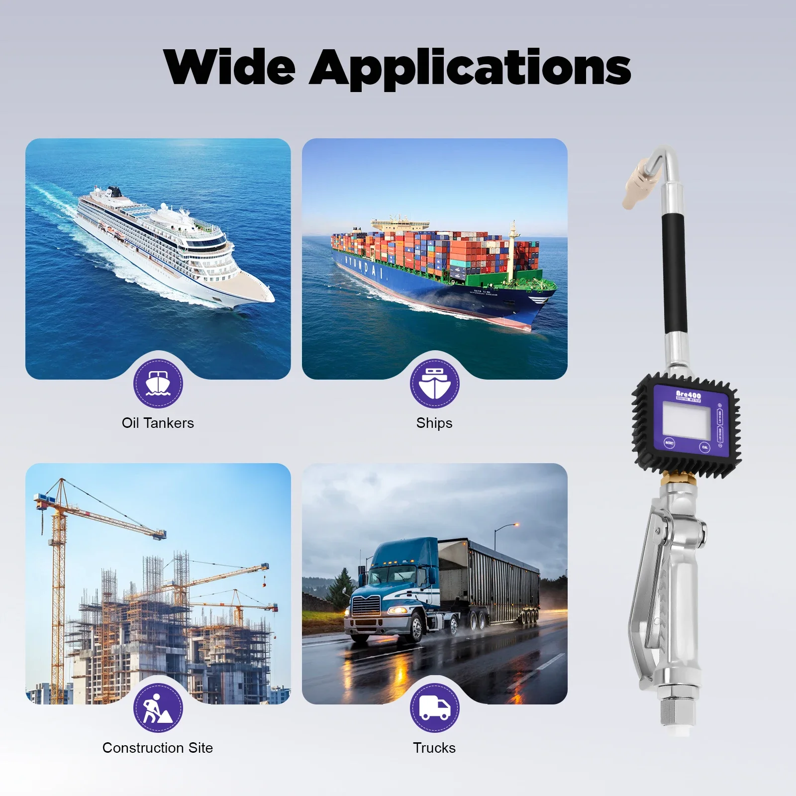 Pistola dosificadora de aceite electrónica, bomba de transferencia de aceite accionada por aire, pistola dispensadora de medidor de aceite de llenado Digital, pantalla Digital LCD