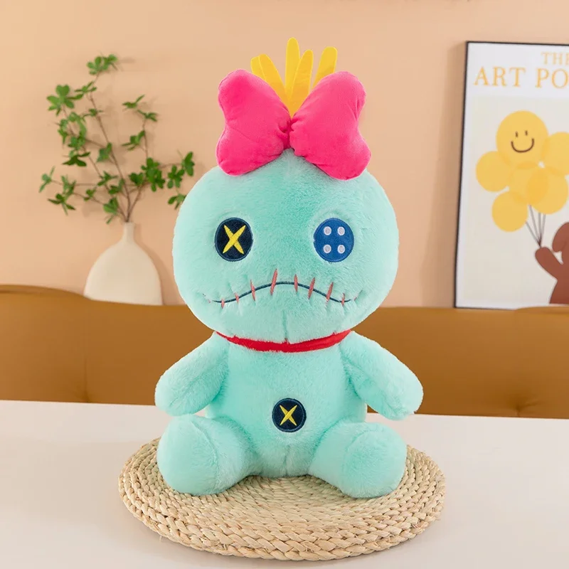 

Новая оригинальная милая плюшевая игрушка Disney Lilo & Stitch Scrump, маленькая золотая плюшевая кукла, подушка, мягкая игрушка, подушка для сиденья, Рождественский подарок