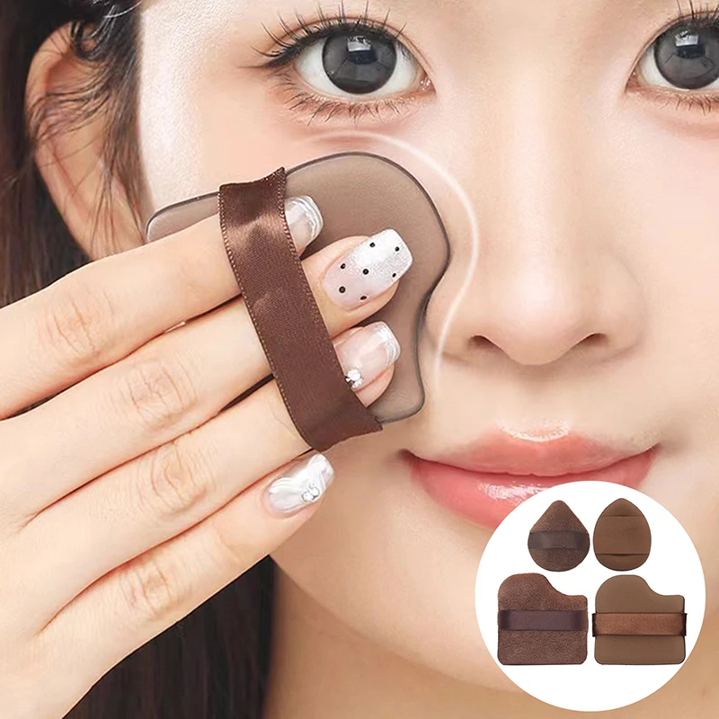 4/5/6/10 pezzi soffio cosmetico al cioccolato trucco spugne uso asciutto e bagnato per viso contorno occhi ombretto fondotinta cosmetico correttore