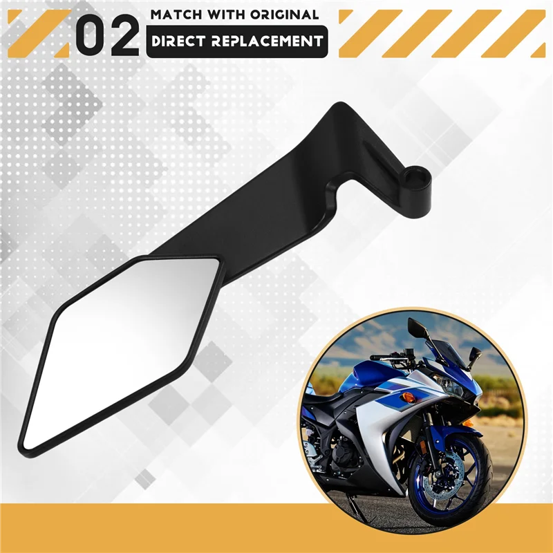 

New Motorcycle Rearview Mirror Rearview Mirror Forbmw Foldable Stealth Winglets Side Mirror