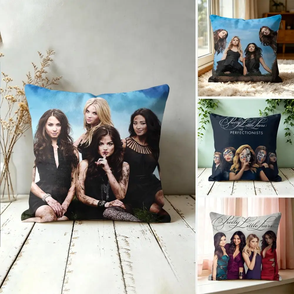 New P-Pretty Little Liars Cushion Cover Square Decorative Throw Pillow 40x40cm For Sofa Bedroom Living Room Home Decor