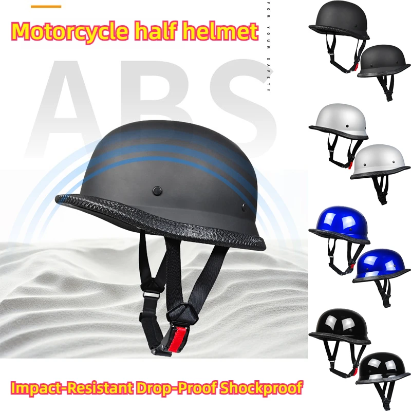 

Retro Motorcycle Helmet Vintage Half Face Motor Helmet Scooter Biker Motorbike Crash Protective Casco Moto Helmet