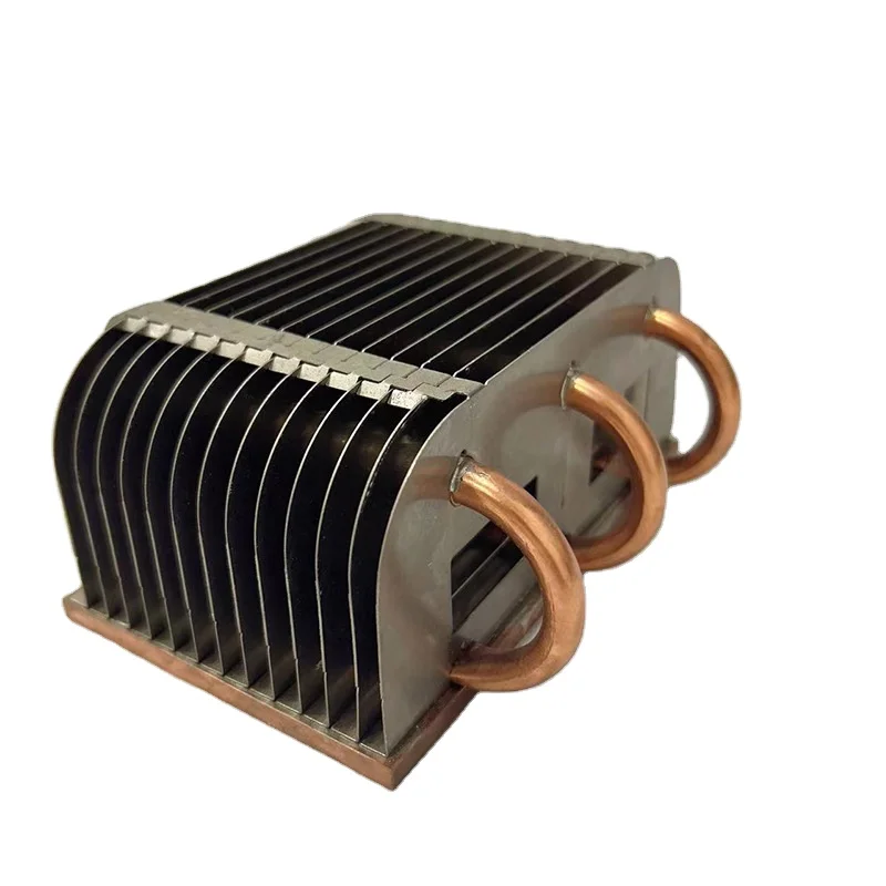 Heat Pipe Welding Snap Fin + Copper Tube Industrial Control Motherboard Radiator High Power Fin Radiator