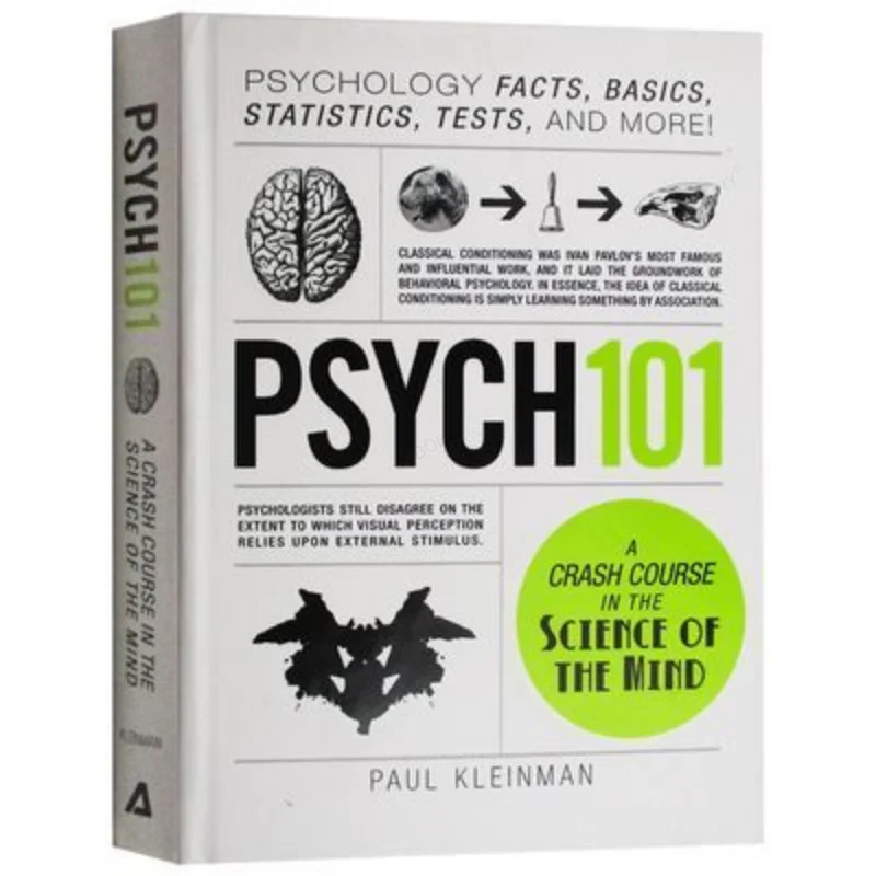 Psych 101 By Kleinman Psychology Facts Basics Statistics A Crash Couse In The Science of The Mind PSYCH101 Book