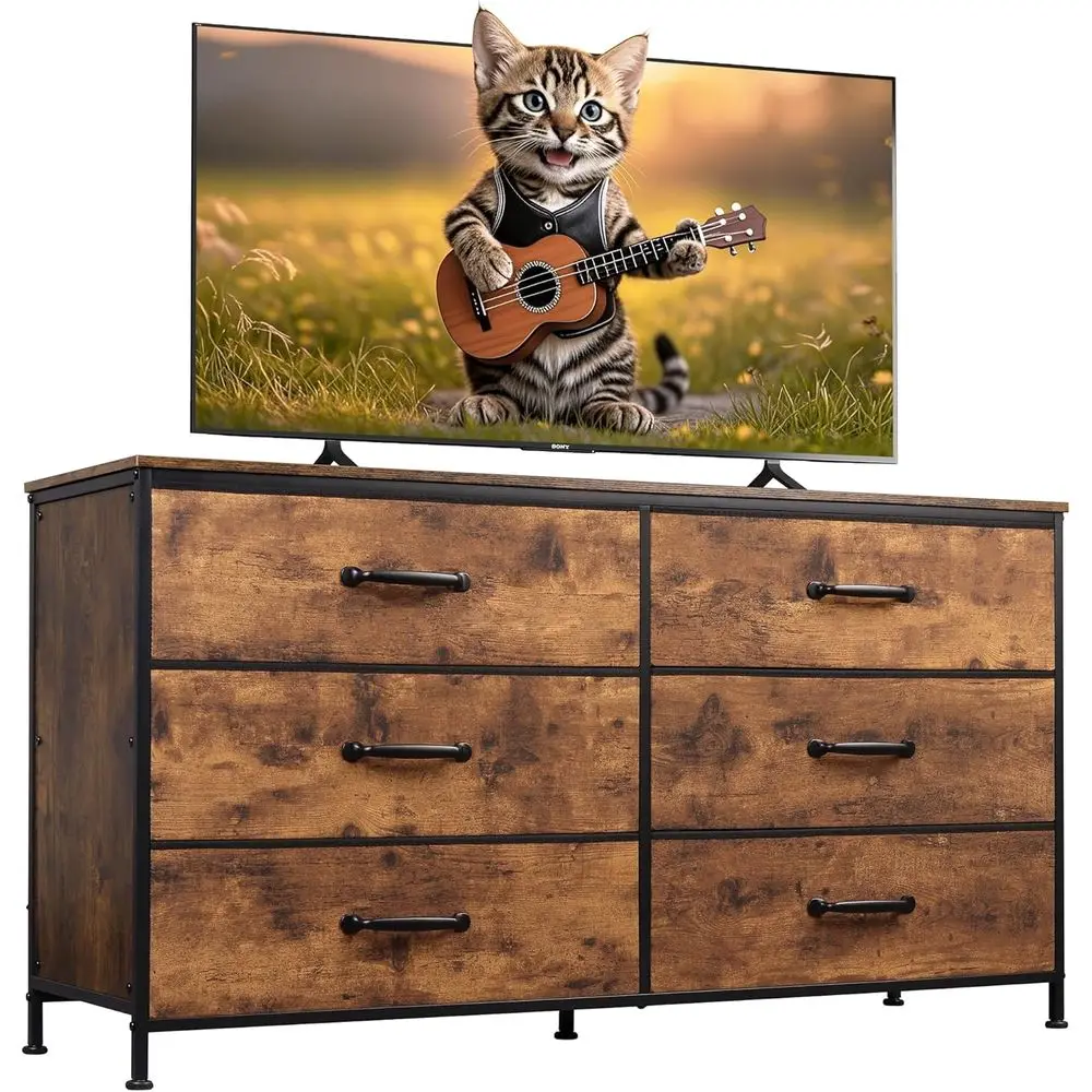 6 Drawer Dresser Fo… - image