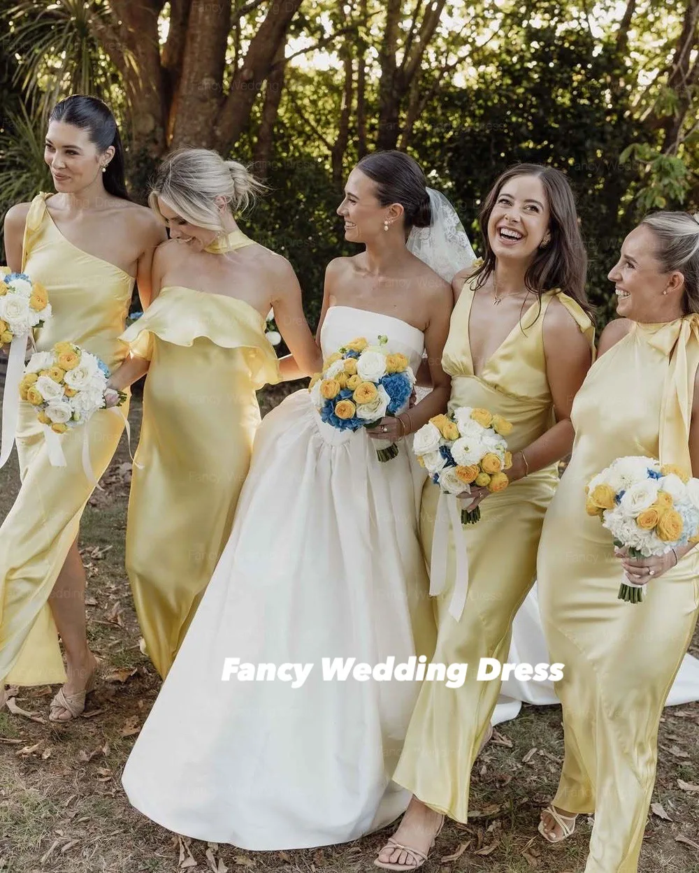 Robe de mariée en Satin doux avec nœud élégant, ligne A, sans bretelles, dos nu, Corset, longueur au sol, personnalisée, dubaï, arabie saoudite