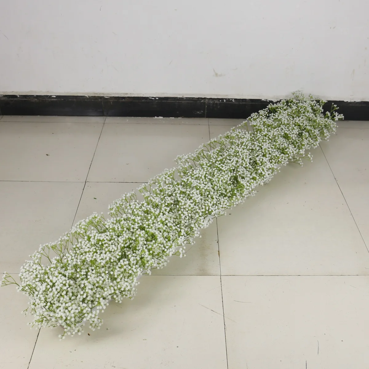 Simulation Gypsy Flower Row Ground Row Flower Wedding Wedding Table Arrangement Arch Background Wall Decoration Floral Strips