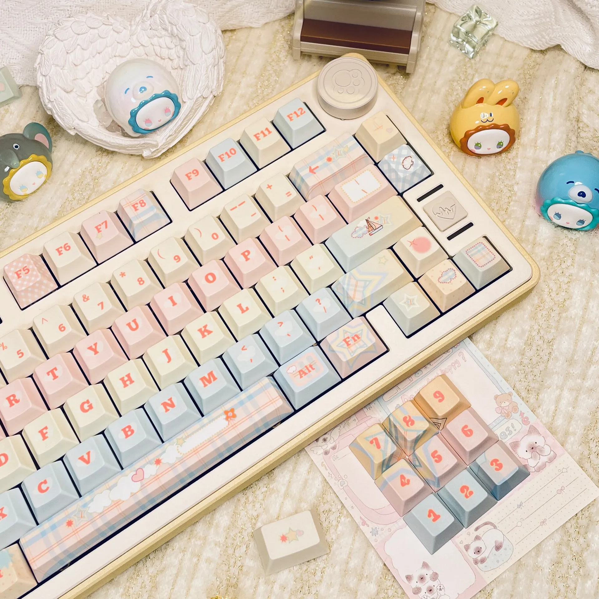 Sunset Island Keycap Mechanical Keyboard Original Factory Highly Sublimated PBT