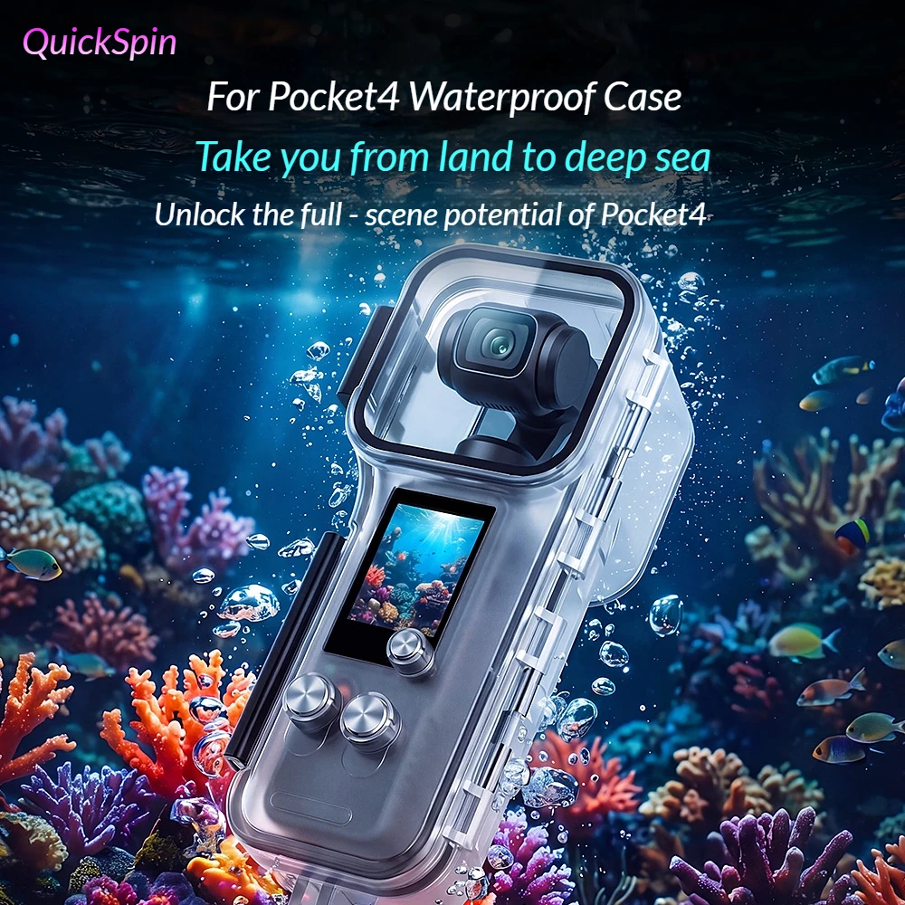 

Waterproof Case For DJI Osmo Pocket 4 Diving Housing Case 50M Underwater Diving Protective Shell Pocket 4 camera accessories