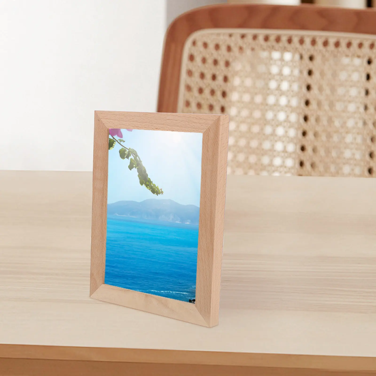 

Деревянная светодиодная фоторамка с подсветкой, настольная светящаяся рамка для фотографий, USB-зарядка, ночник, декоративный держатель для фото на стол