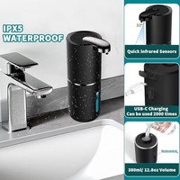 380ML Desktop Or Wall-Mounted 4-Gears Adjustable Foam/Gels Electric Infrared Intelligent Automatic Sensor Kitchen Soap Dispenser