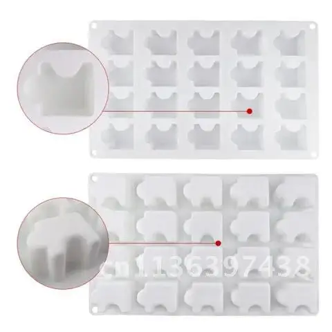 Molds Cake Silicone Puzzle DIY Decorating Tools Sugar Craft Jelly Cookies Baking Mould Bakeware Tray 3D Chocolate Mousse Mold