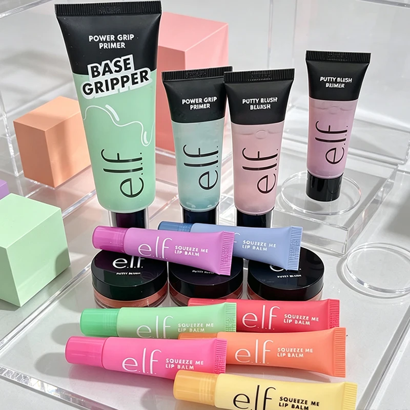 Elf Hydration and Moisturizing Fresh Fruit Lipstick Lightweight Texture Before Makeup Natural Powder Blusher Cream Cosmetics