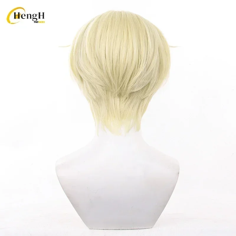 Perruque synthétique Luka de haute qualité, 30cm, jaune doré, partie centrale, cheveux résistants à la chaleur, perruques de Cosplay pour fête d'halloween