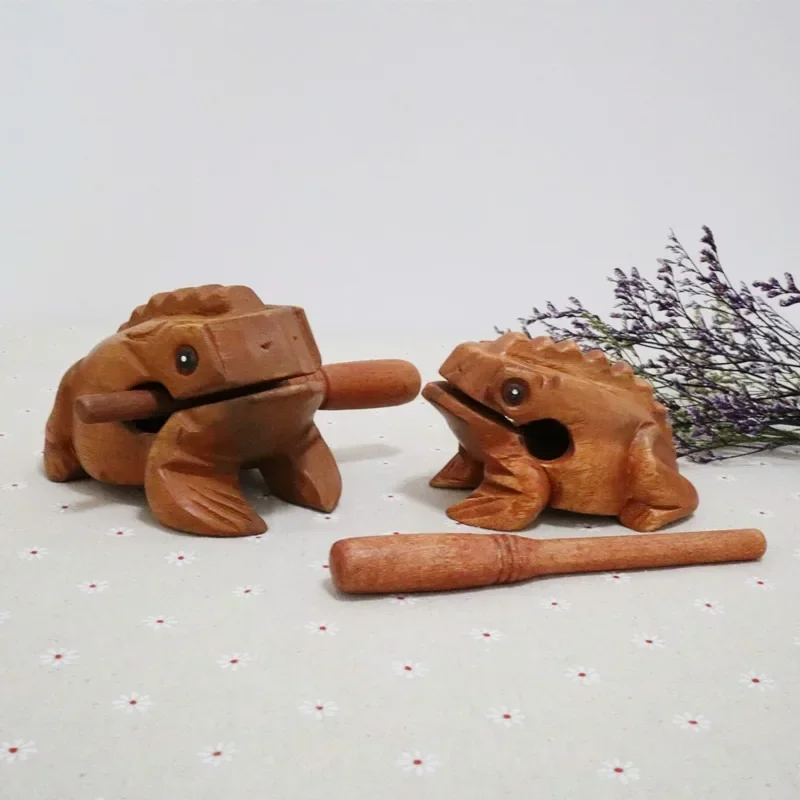 Thailandia artigianato tradizionale in legno Lucky Frog Croaking strumento musicale Home Office wood Frog Decor decorazione per la casa