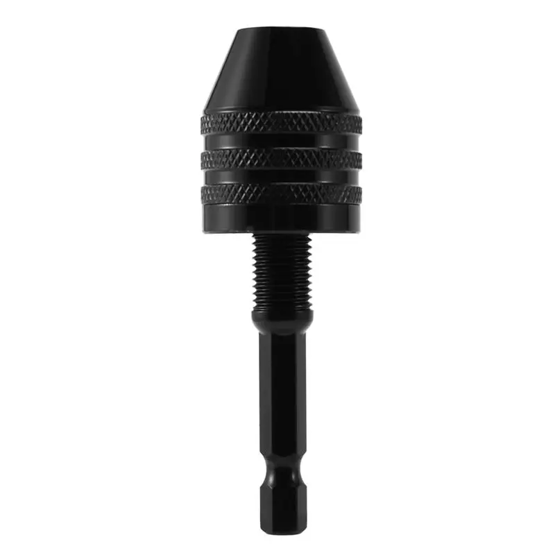 AFOURT-3Pcs 0.3-8Mm 1/4 Inch Keyless Drill Chuck Screwdriver Impact Driver Adaptor Hex Shank Drill Grinder Quick Change Adapter
