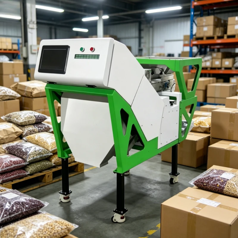 Customized New CCD Color & Shape Sorter 99.99% Accuracy 2.1-3.6t/h 304 Stainless Steel Sorting Machine for Beans and Corn