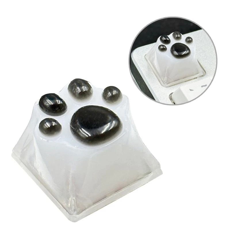 W91A индивидуальная смола Keycap Lovely Claw Personality Translucally Keycap