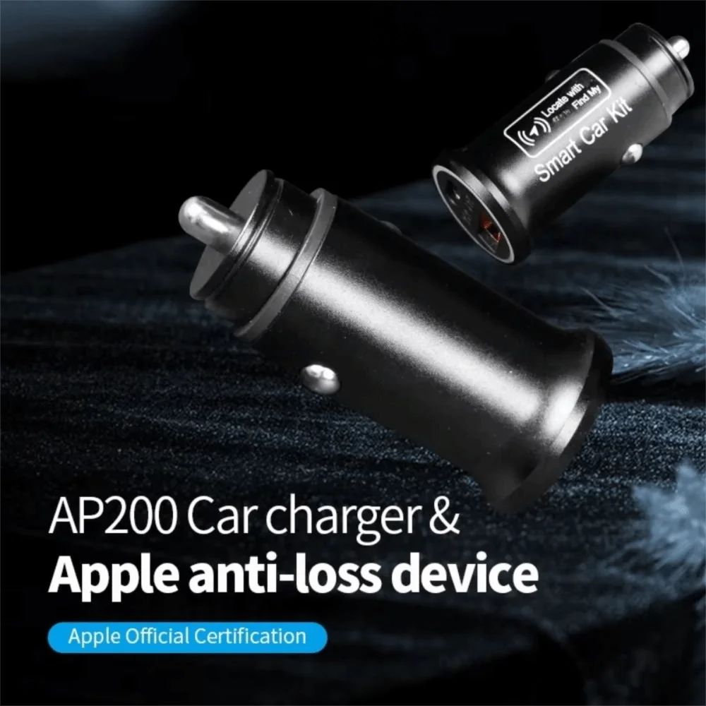 2 in 1 Dual Port Car Charger USB Type-C Adapter Fast Charging GPS Car Locator Tracker Real Time Tracking Plug and Play