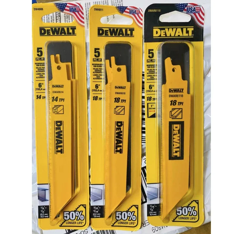 DEWALT Reciprocating Saw Blades For DCS369 DCS367 DCS386 DCS389 DWA4188 DW4809 DW4821 DW4808 DW4811 DW4812 DW4847 DWA41612