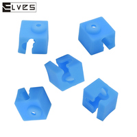 ELVES 3/5pcs  V5 Silicone Sock For Original Anycubic I3 Mega/Chiron V5 Hotend Extruder 3D Printer Parts V5 Aluminum Block