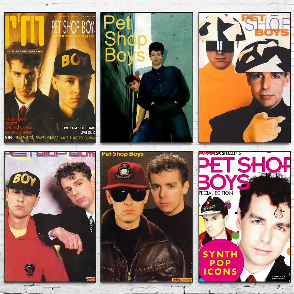 Band P-Pet Shop Boyss Poster Waterproof HD Modern Peel And Stick Wall Decor Living Room Dorm Garage