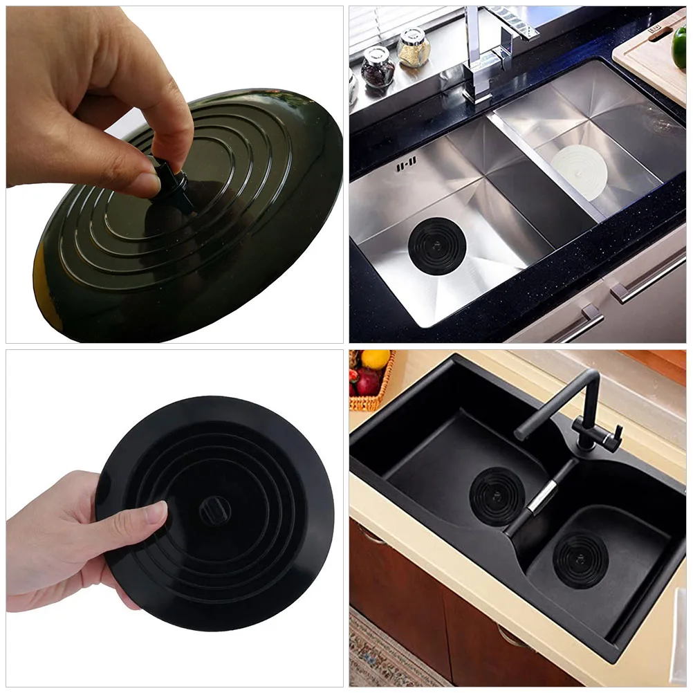

4Pcs Silicone Shower Drain Cover for Bathtub Kitchen Bathroom Floor Round Plug Durable Deform Resistant Easy Remove