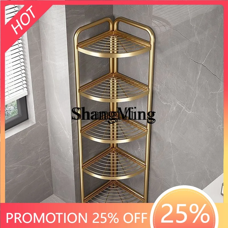 

SM new bathroom rack floor-to-ceiling multi-layer storage artifact corner bathroom triangular washstand