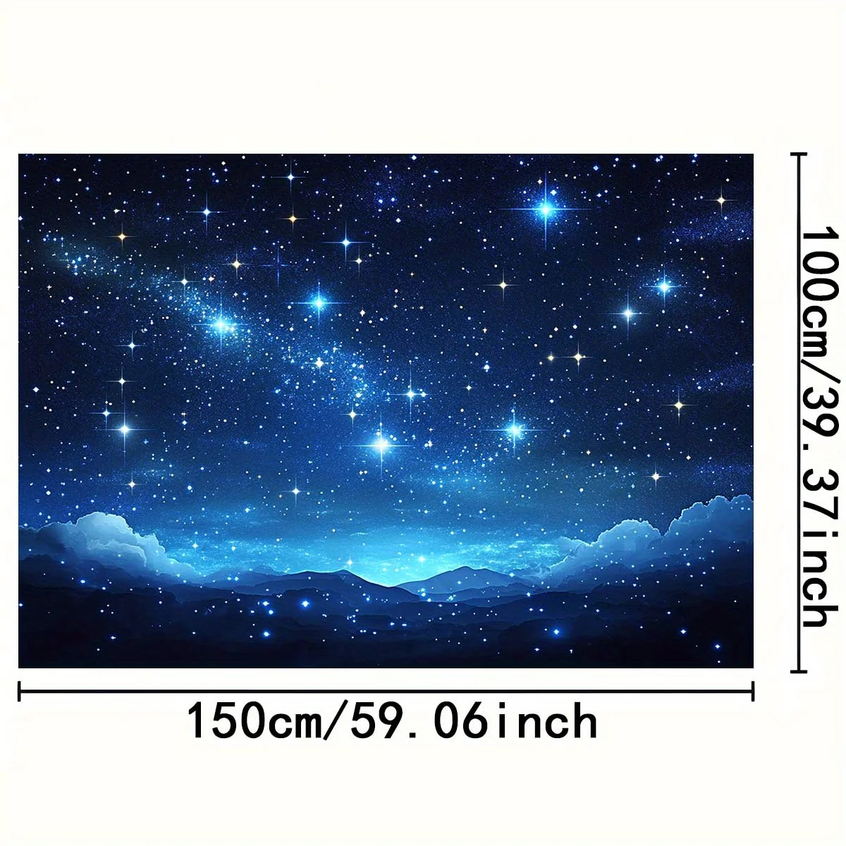 Vibrant Galaxy Constellation Night Sky Mural Wallpaper Room Decor Backdrop for Bedroom Living Room