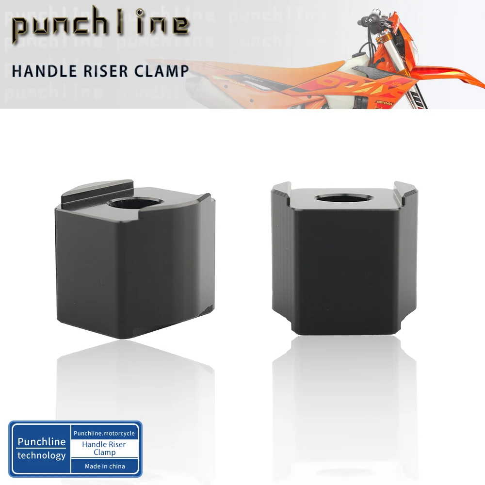 

For MC 65/85 EX /EC / MC 125-300 EX F/ EC F/ MC F 250-450 Bar Clamps Raised Handlebar Handle Bar Risers Mount Riser Clamp