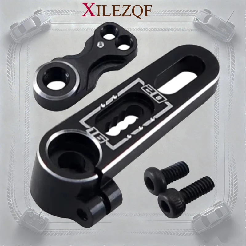 Corne de servo en aluminium 25T, conception à double trou, diamètre 15,5-20 mm, pour pièces et accessoires de mise à niveau de crawler RC 1/10