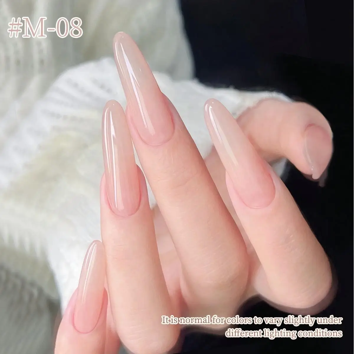 6 個セット半透明ヌードジェルポリッシュ - ソークオフ UV LED 長持ちする光沢のあるマニキュアの外観、プロのネイルサロン向け