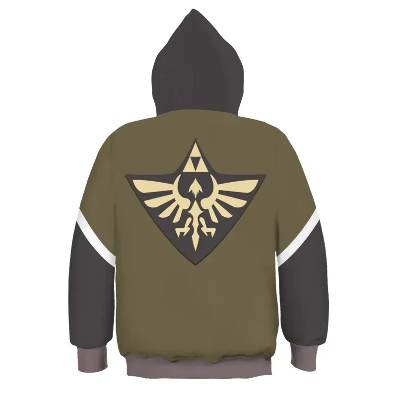 Anime Cosplay Przygoda Linka Okarina Czasu Stroje Cosplay Bluza Dziecięca Odzież Sportowa Bluzy z Kapturem Pulower Ja