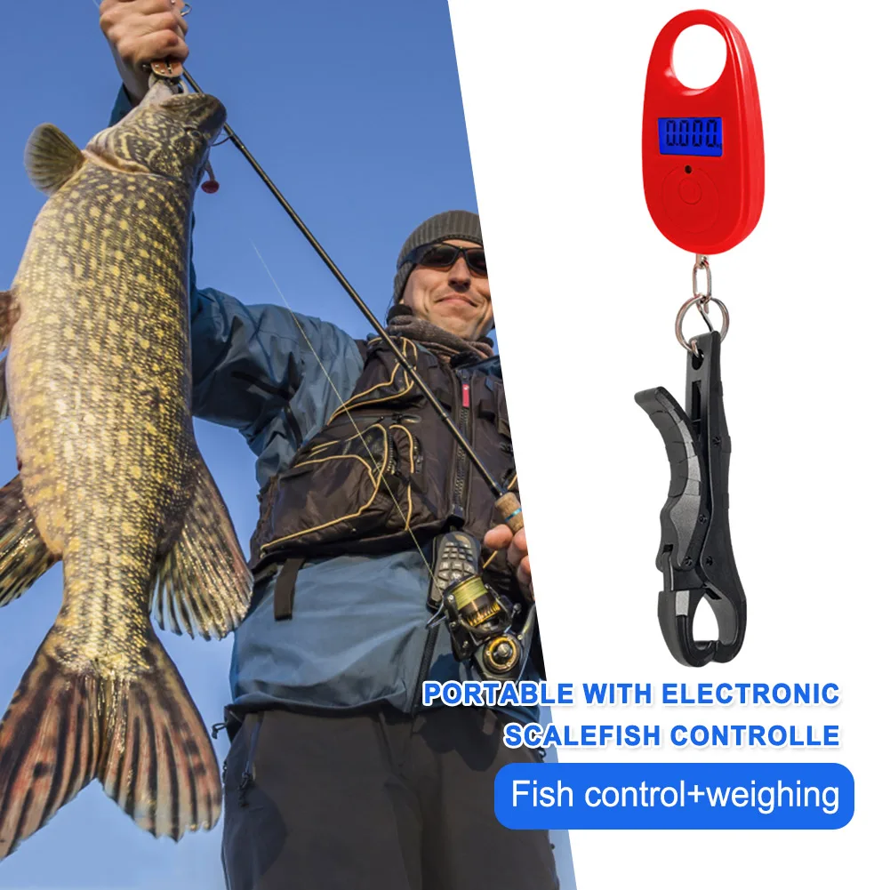 Portable Hanging 25-75kg Load Capacity Electronic Scale 3 Weighing Modes Weight Scale with Fish Control Forceps for Fishing