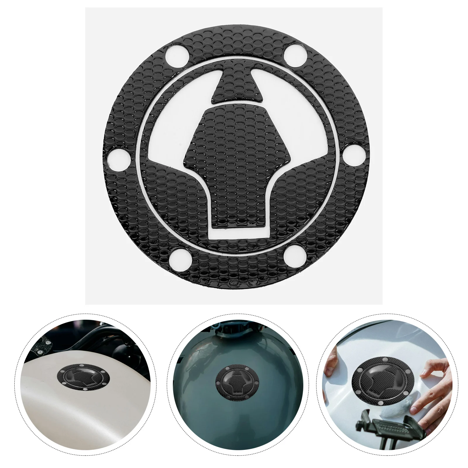 

Stylish Motorcycle Fuel Tank Sticker Decal Durable Wear Resistant Easy Installation Universal Fit Tank Protector