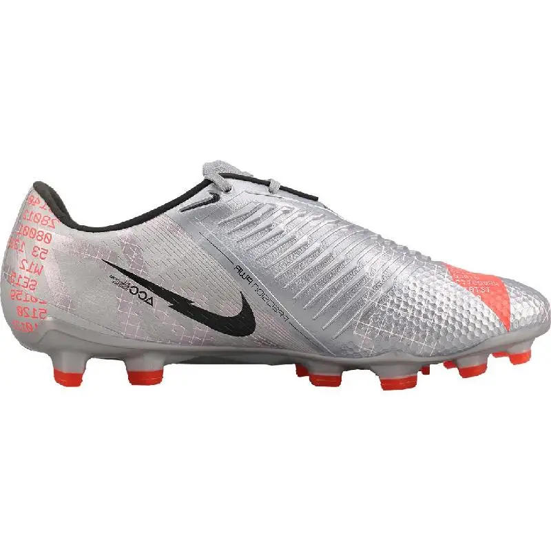 Nike Nike Phantom Venom Elite FG Metallic Grijs Crimson Sneakers schoenen AO7540-906