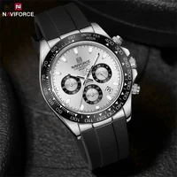 NAVIFORCE relojes de moda para hombres banda de silicona Casual cronógrafo deportivo reloj de pulsera luminoso reloj Masculino regalo masculino 2025