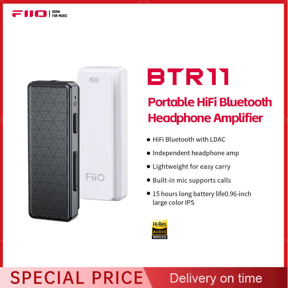  FiiO BTR11 Bluetooth 5.3 Receiver LDAC 3.5mm Wireless Audio Headphone Amplifier Adapter For JD1 FD11 
