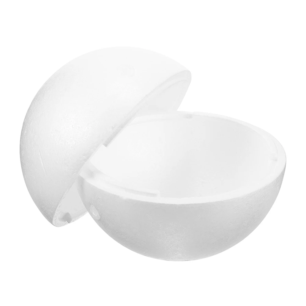 Foam 20cm White DIY Wedding Decorative Craft Balls Hollow Sphere Polystyrene Home Decor Foam Circles Handicrafts view 2