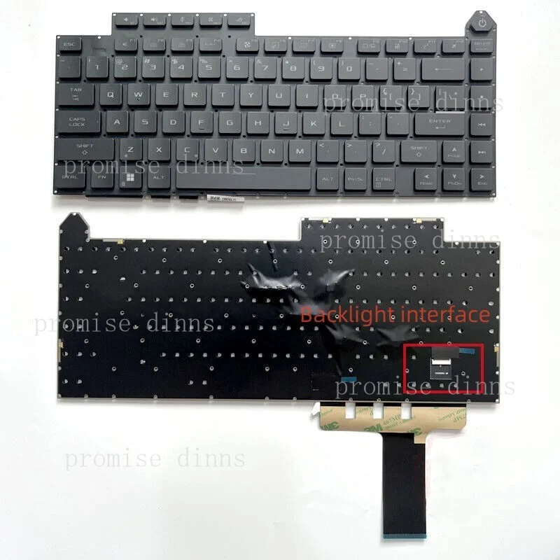 

Новая клавиатура M с RGB-подсветкой (по клавишам) для Asus ROG Strix G634 G634J G634JY G614 G614J (US-раскладка)