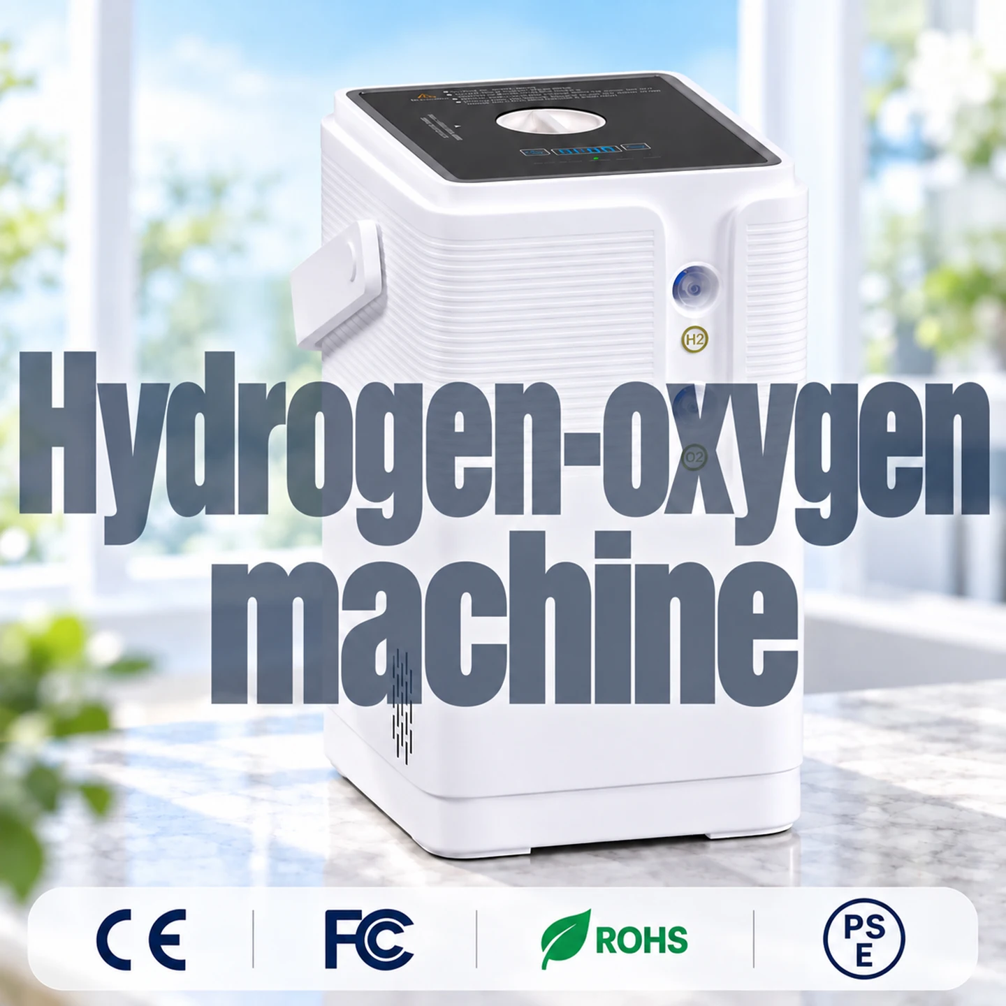 Portable Hydrogen generator Machine Hydrogen inhaler for home Electrolytic water generator H2 HHO gas generator Small size 225ml