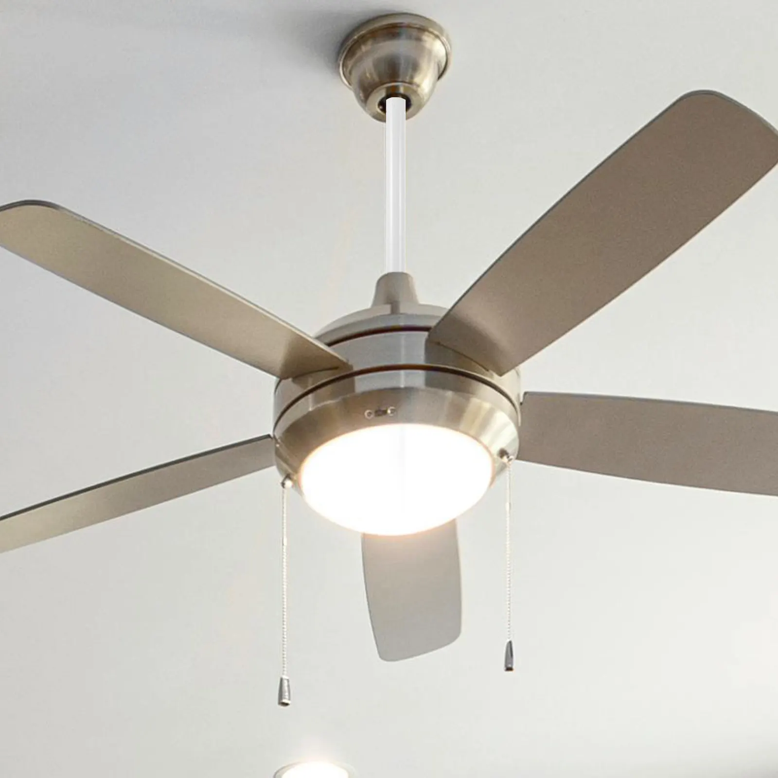 Ceiling Fan Extension Rod Heavy Duty Thickened Iron Material Strong Stable Fan Downrod Extension Pole for High Ceiling Fans