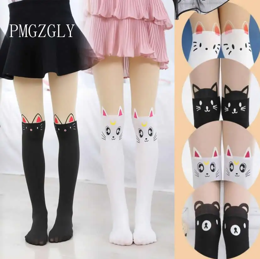 13 Tyle Girl Tight Pantyhose Spring Summer Women Girls Black Tinted Sheer False High Stocking Pantyhose Kids Christmas gift