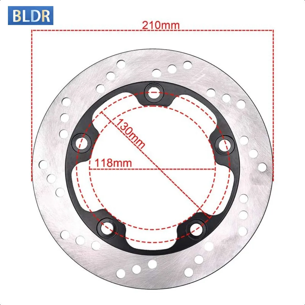 Motorcycle Accessories 118X130X210mm Rear Brake Disc Rotors for Suzuki GSXR600 GSXR-600 GSXR 600