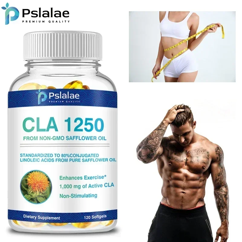 CLA 1250mg From Non-GMO Safflower Oil - Boosts Metabolism and Reduces Excess Fat