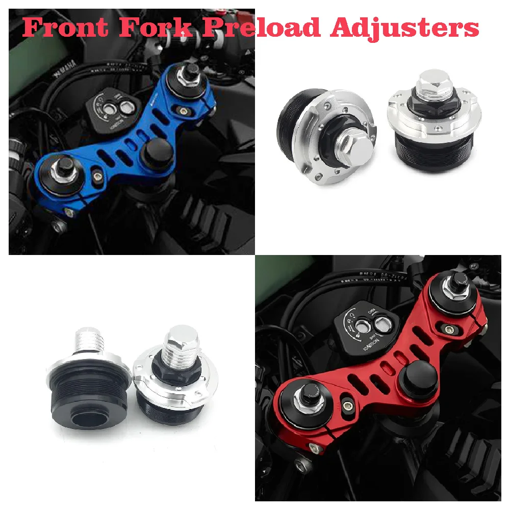 

Fits for Yamaha YZF R15 V3 ABS 2017-2020 MT15 V2 MT-15 XSR155 2019-2024 Motorcycle Front Fork Shock Preload Adjusters Screw Kits