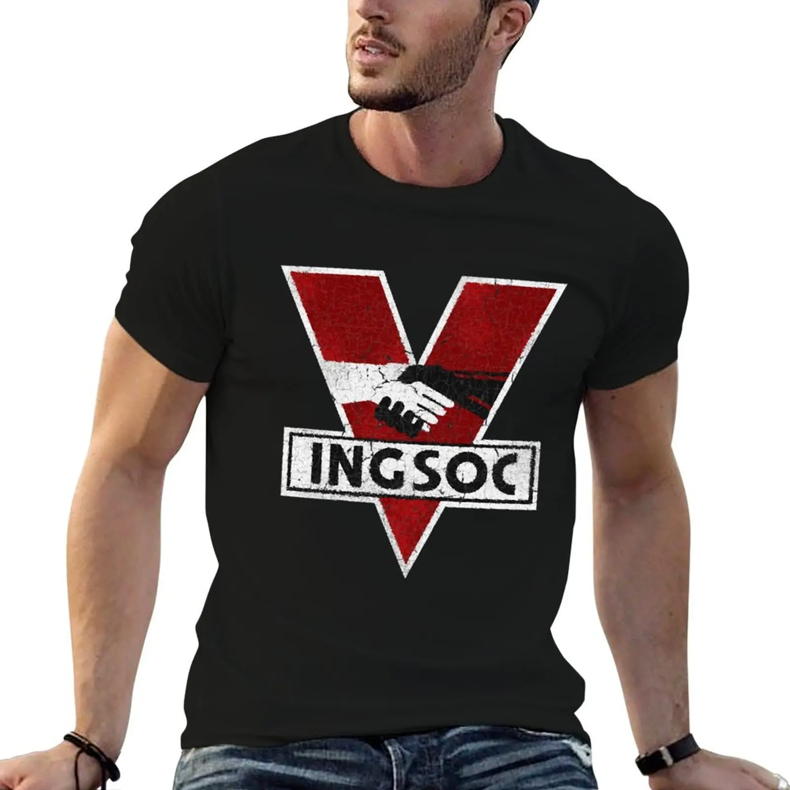 

INGSOC T-Shirt cotton t shirt man anime tshirt T-Shirt
